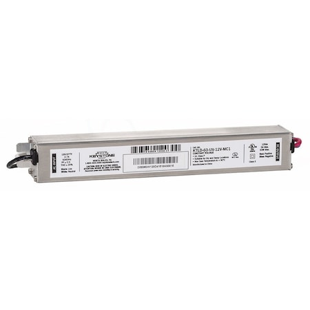 Keystone 60W Max Constant Voltage LED Driver, KTLD-60-UV-12V-MC1 KTLD-60-UV-12V-MC1
